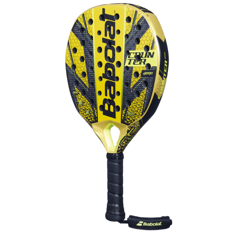 Babolat Counter Veron 2024 Padel Racket -Yellow & Black (Like New)