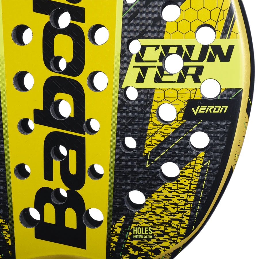 Babolat Counter Veron 2024 Padel Racket -Yellow & Black (Like New)