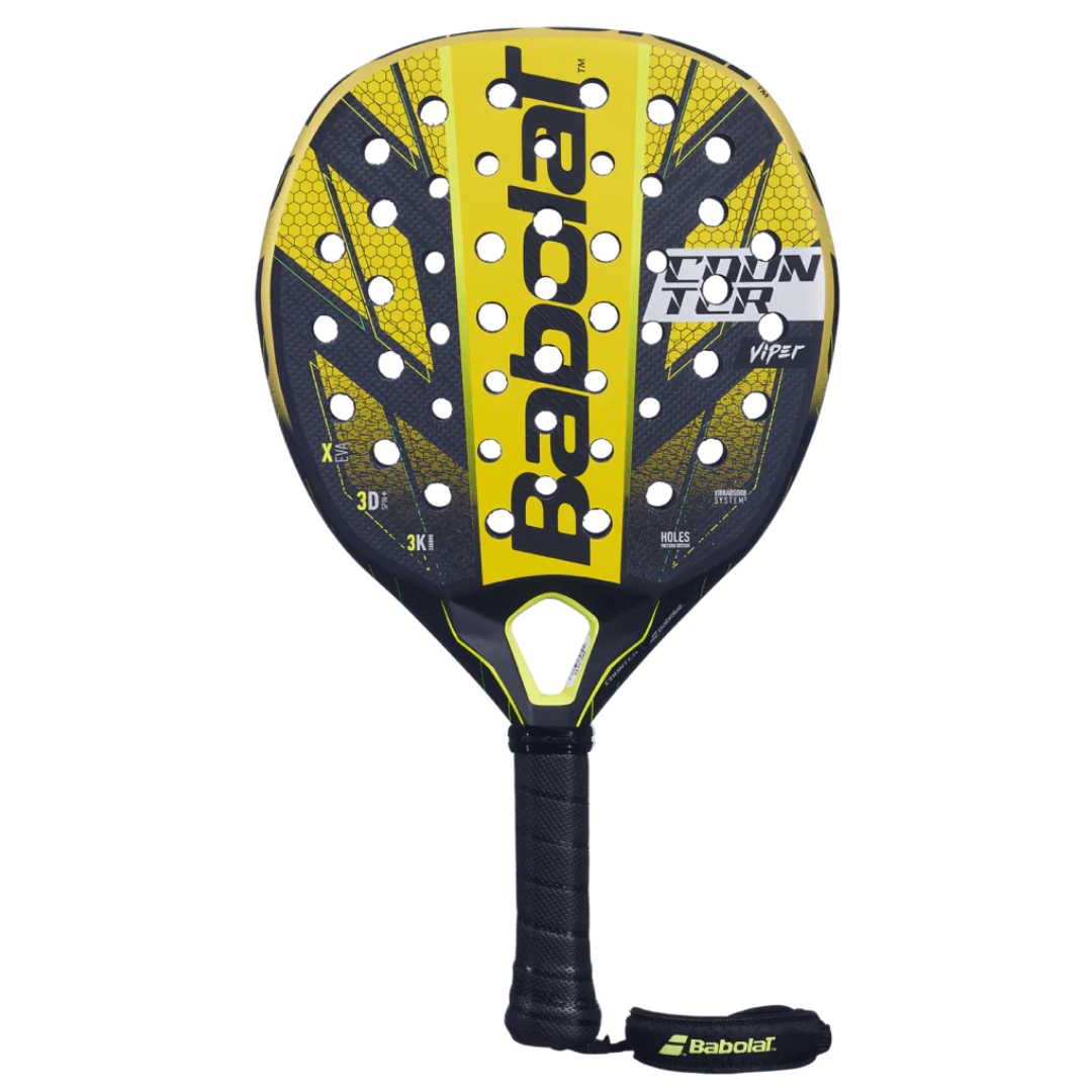 Babolat Counter Viper 2024 Padel Racket -Yellow & Black (Like New)