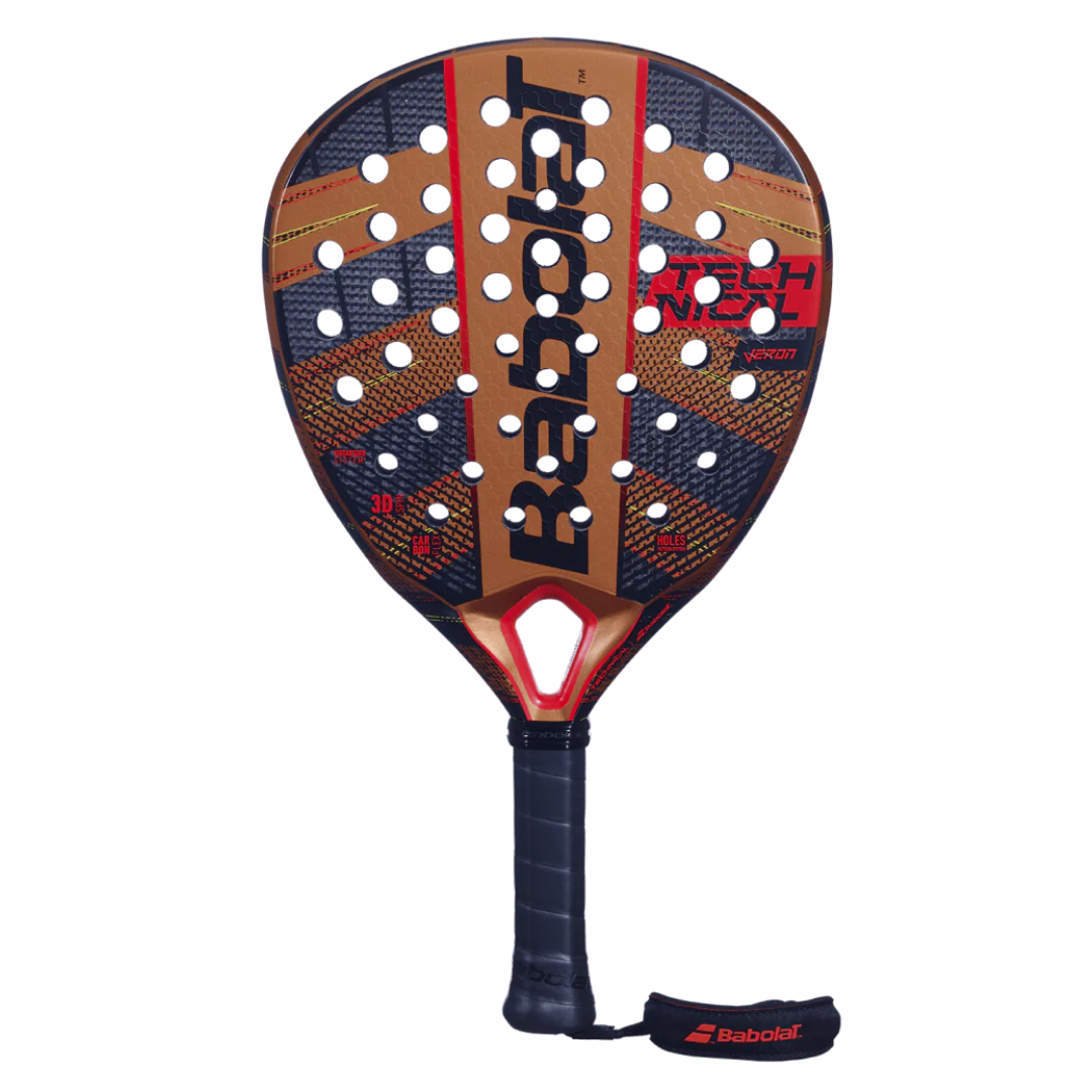 Babolat Technical Veron 2024 Padel Racket - Black & Dark Orange (Like New)