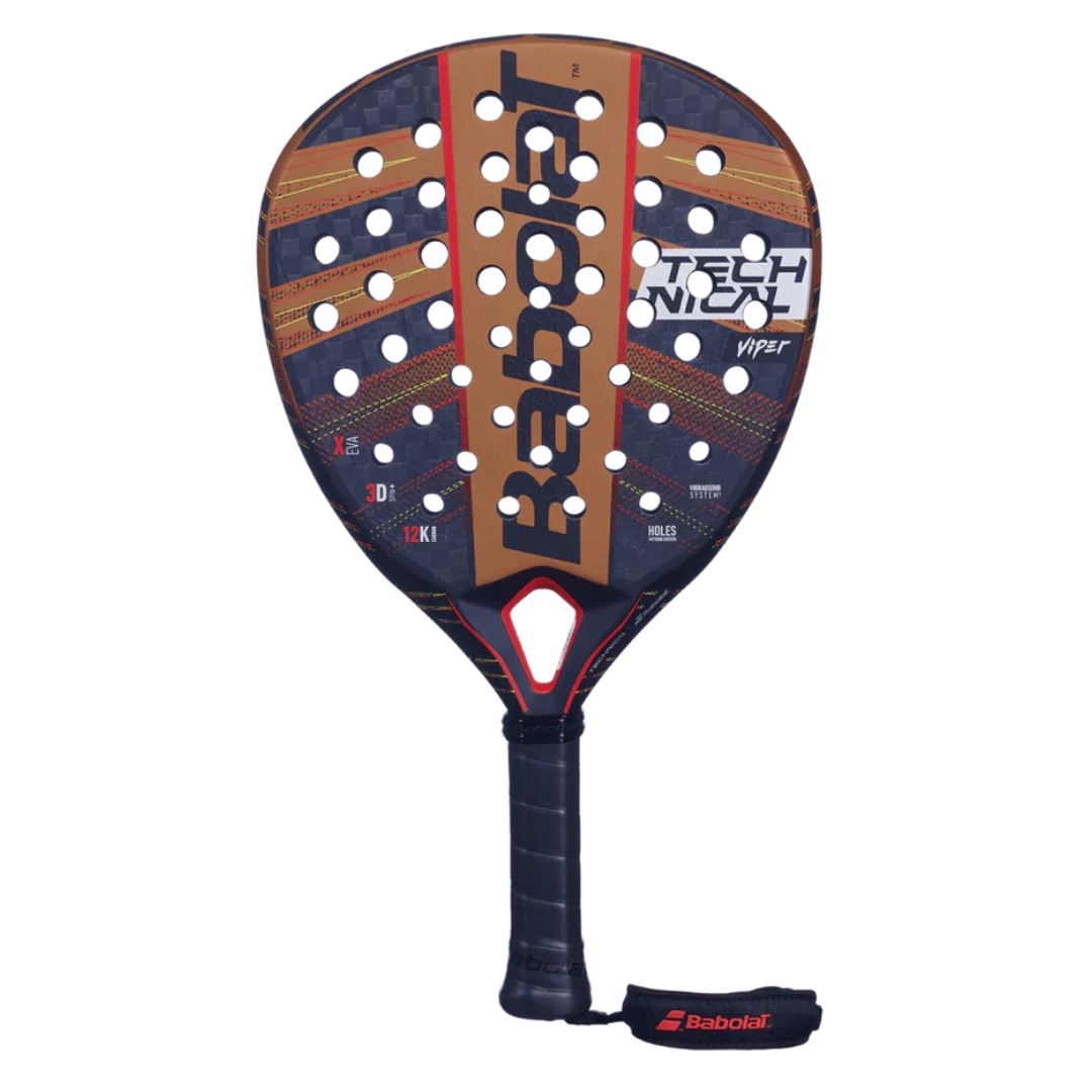 Babolat Technical Viper 2024 Padel Racket - Black & Dark Orange (Like New)