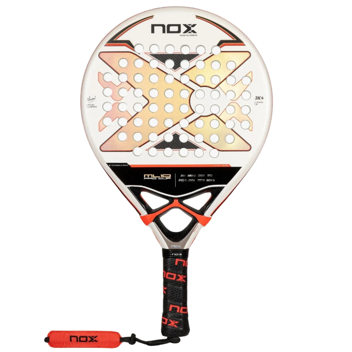 NOX Padel Racket ML 10 Pro Cup Luxury 2024 Miguel Lamperti (LIKE NEW)